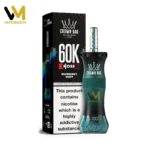 アル・ファケル 60Kパフ クラウンバー E-ホース X ブルーベリーミントフレーバー - 60,000パフ 使い捨てベイプ