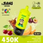 Bang Leader 450Kパフ コーラアイス・エナジードリンク チェリーアイス・メロン・パッションフルーツ フレーバーセット