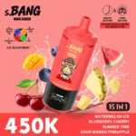 Bang Leader 450Kパフ スイカ・アイス・ブルーベリー・チェリー・サマータイム・サワー・マンゴー・パイナップル風味