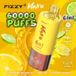 Fizzy Max 60K Strawberry Watermelon Lemon Lime Blueberry Coconut Flavor