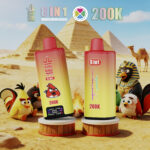 Bang King 200Kパフ 8-in-1 スイカ・アイス・レモン・ミント・ストロベリー・アイス・ブルーラズ・チェリーフレーバー - 100vaping