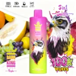 Bang King トリプル 100Kパフ パイナップル・ココナッツ・ストロベリー・バナナ・ブルーラズ フレーバー 使い捨てベイプ - 100vaping