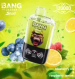 Bang Leader Stoll 120Kパフ ブルーベリーアイス・ラズベリー・レモンフレーバー - 100vaping