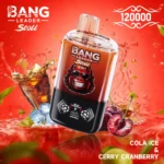 Bang Leader Stoll 120Kパフ コーラ・アイス・チェリー・クランベリーフレーバー - 100vaping