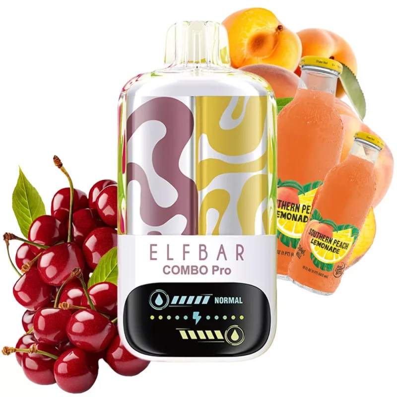 ELF BAR Combo Pro 30000パフ チェリー＋ピーチレモネード味 使い捨てベイプ - 100vaping