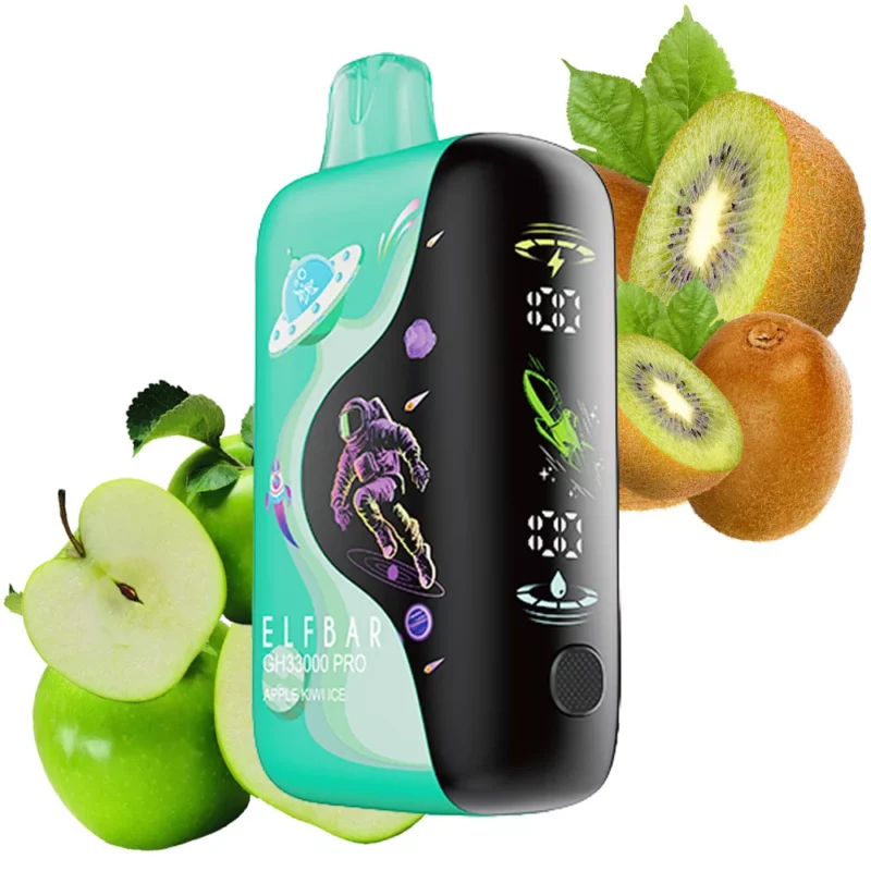 ELF BAR GH33000 33000パフ アップル・キウイ・アイス味 使い捨てベイプ - 100vaping