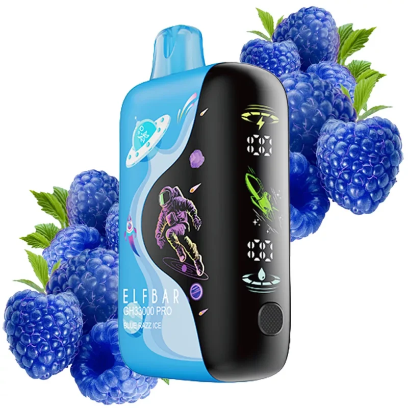 ELF BAR GH33000 33,000パフ ブルー・ラズ・アイス風味 使い捨てベイプ - 100vaping