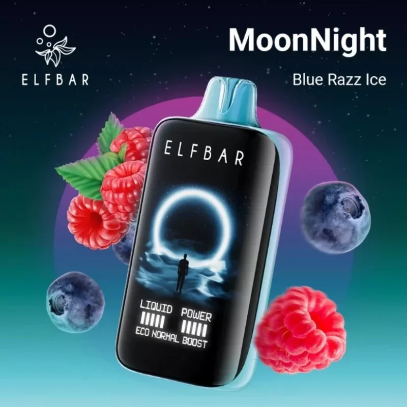 ELF BAR Moonnight 40000パフ ブルー・ラズ・アイス味 使い捨てベイプ - 100vaping