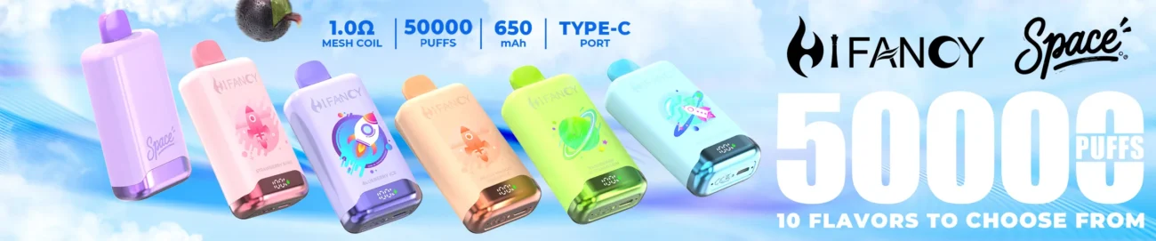 HIFANCY SPACE 50000パフ バナー7 使い捨てベイプ - 100vaping