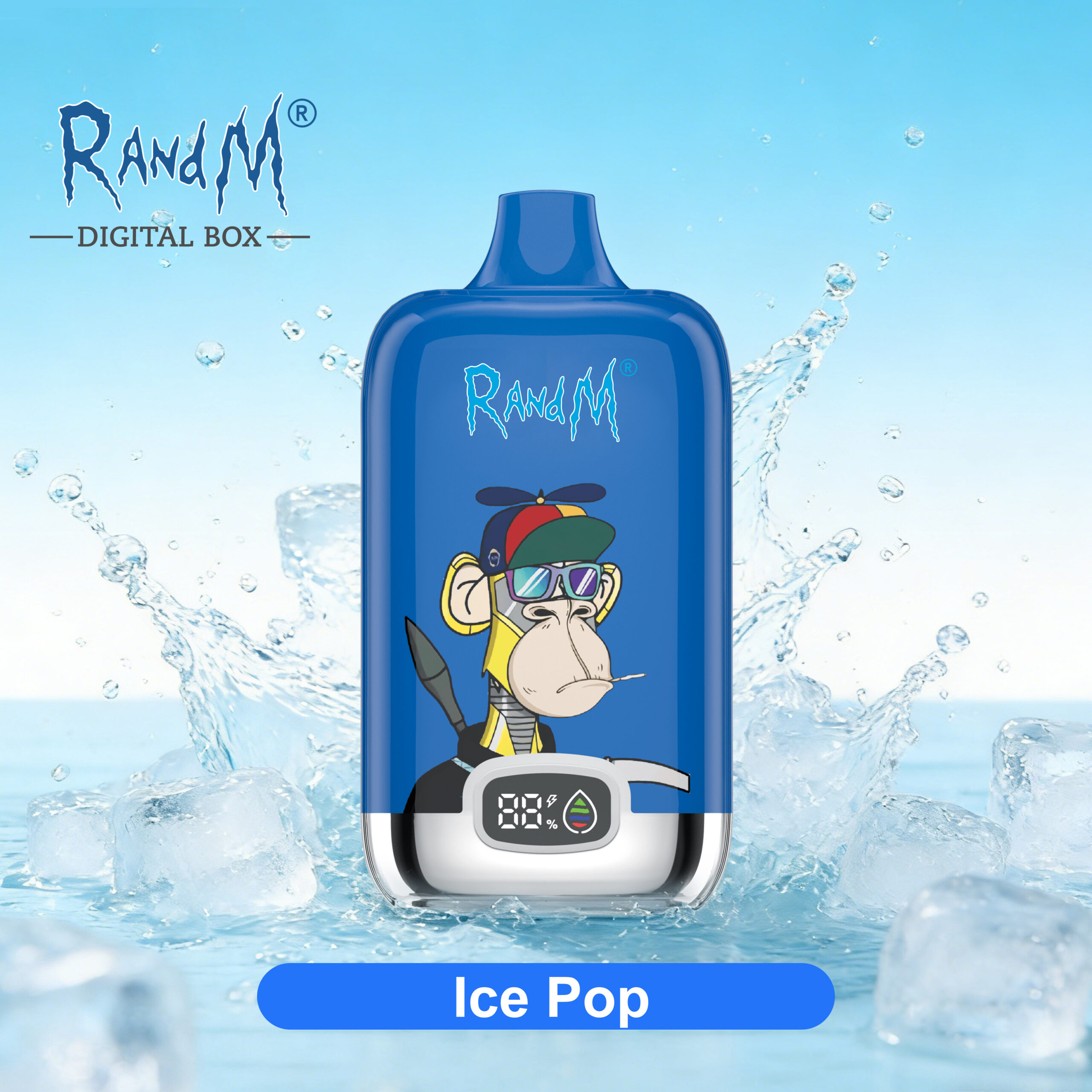 100vaping-randm-tornado-12000-12k-vape-ice-pop Rand M Tornado 12000 Puffs Disposable Vape - Ice Pop - 画像 1