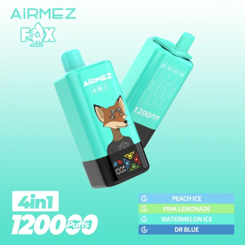 Airmez Fox 120Kパフ 4-in-1フレーバー 使い捨てベイプデバイス - 100vaping