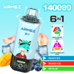 Airmez FOX 6 IN 1 140K Puffs Display - 100vaping
