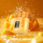 Airmez Lux 60Kパフ トリプルマンゴーフレーバー - 使い捨てベイプ 100vaping