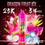 Airmez Tornado 25K Puffs Dragon Fruit Ice Flavor - Disposable Vape 100vaping