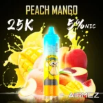 Airmez Tornado 25K Puffs Peach Mango Flavor - Disposable Vape 100vaping
