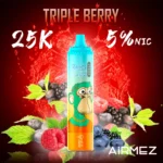 Airmez Tornado 25K Puffs Triple Berry Flavor - Disposable Vape 100vaping
