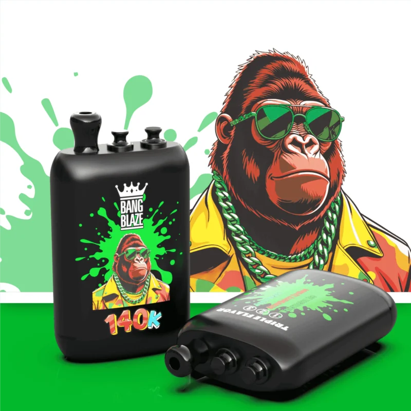 Bang Blaze 140,000パフ 3-in-1 スイカ・アイス・イチゴ・ライチ グミベア風味 使い捨てベイプ - 100vaping