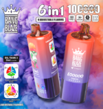 Bang Blaze 100Kパフ 6-in-1 グレープアイス＆マンゴーピーチ＆ブルーベリー＆スイカフレーバー 使い捨てベイプ - 100vaping