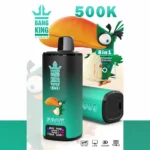 Bang King 500K Puffs 8-in-1 Kiwi Passion Fruit Guava Gummy Bear Rainbow Candy Cotton Candy Flavor Disposable Vape - 100vaping