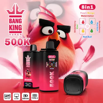 Bang King 500Kパフ 8-in-1 使い捨てベイプ メイン画像 - 100vaping