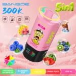 Bang DE 300Kパフ 5-in-1 ストロベリー、スイカ、ブルーベリー、キウイ、コーラ、アイス、マンゴー、ピーチ LOVE 66 フレーバー - 100vaping
