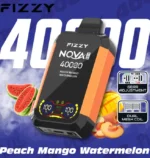 Fizzy Nova Plus 40000 40K Puffs Peach Mango Watermelon Flavor Disposable Vape - 100vaping