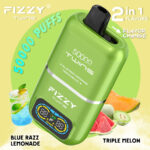 Fizzy Twins 50000 50Kパフ ブルー・ラズ・レモネード＆トリプル・メロン風味 使い捨てベイプ - 100vaping