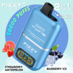 Fizzy Twins 50000 50Kパフ ストロベリー・スイカ＆ブルーベリーアイス風味 使い捨てベイプ - 100vaping
