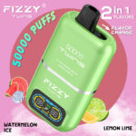 Fizzy Twins 50000 50Kパフ スイカアイス＆レモンライムフレーバー 使い捨てベイプ - 100vaping
