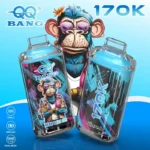 QQ Bang 17万パフ ブルー・ラズ・アイス風味 使い捨てベイプ - 100vaping