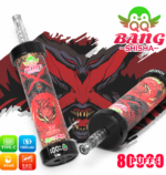 QQ Bang シーシャ 80Kパフ チェリーミント味 使い捨てベイプ - 100vaping