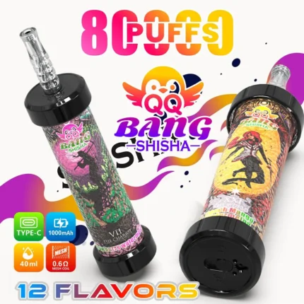 QQ Bang シーシャ 80Kパフ 使い捨てベイプ メイン画像 - 100vaping