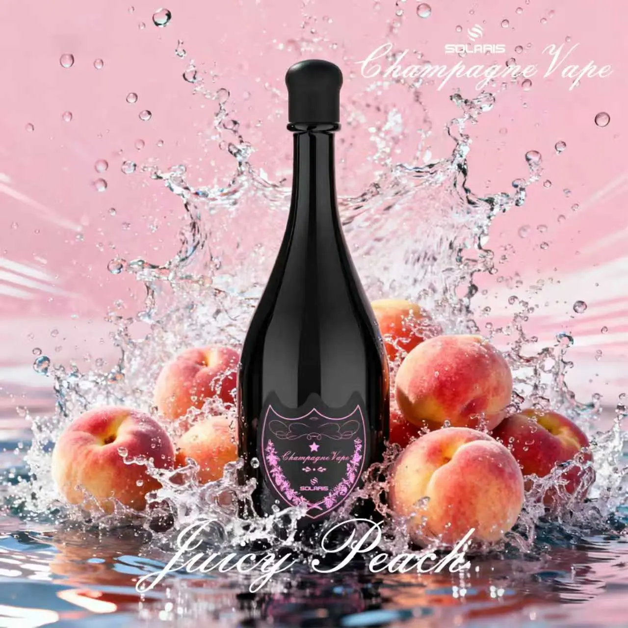 Solaris Champagne 30000 30Kパフ ジューシーピーチフレーバー 使い捨てベイプ - 100vaping