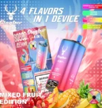 Stag Bar 4-in-1 80Kパフ ストロベリー、ラズベリー、チェリー、アイス、トリプルメロン、パイナップル、バナナ、ストロベリー、キウイ、パッションフルーツ、グアバ風味 使い捨てベイプ - 100vaping