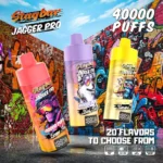 Stagbar Jagger Pro 40Kパフ 使い捨てベイプ - 100vaping
