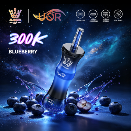 UOR AL BANG 300Kパフ シーシャ ブルーベリー味 使い捨てベイプ - 100vaping