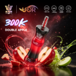 UOR AL BANG 300Kパフ シーシャ ダブルアップルフレーバー 使い捨てベイプ - 100vaping
