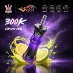 UOR AL BANG 300Kパフ シーシャ レモンライム味 使い捨てベイプ - 100vaping
