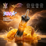 UOR AL BANG 300Kパフ シーシャ マンゴー・パイナップル風味 使い捨てベイプ - 100vaping