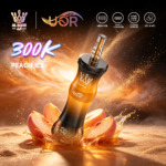 UOR AL BANG 300Kパフ シーシャ ピーチアイスフレーバー 使い捨てベイプ - 100vaping