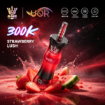 UOR AL BANG 300Kパフ シーシャ ストロベリー・ラッシュ フレーバー 使い捨てベイプ - 100vaping