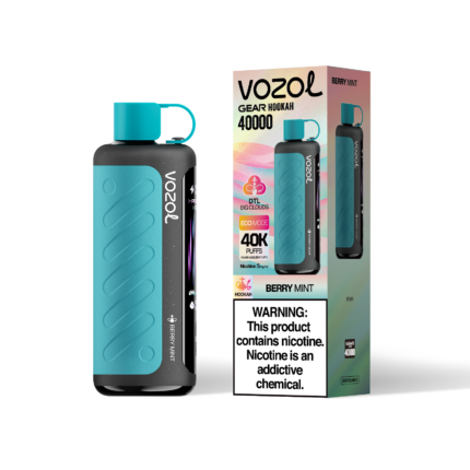 VOZOL Gear フカ 40Kパフ ベリーミントフレーバー 使い捨てベイプ - 100vaping