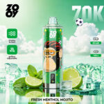 ZOOY Crystal 70K Puffs Fresh Melon Mojito Flavor Disposable Vape - 100vaping