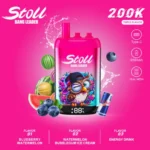 Bang Leader Stoll 200Kパフ ブルーベリー・スイカ＆スイカ・バブルガム・アイスクリーム＆エナジードリンク 使い捨てベイプ - 100vaping