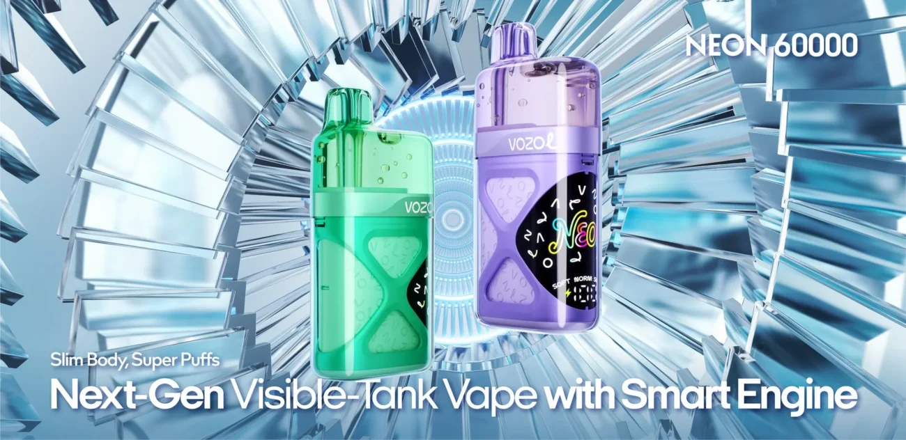 VOZOL NEON 60Kパフ 使い捨てベイプ バナー - 100vaping