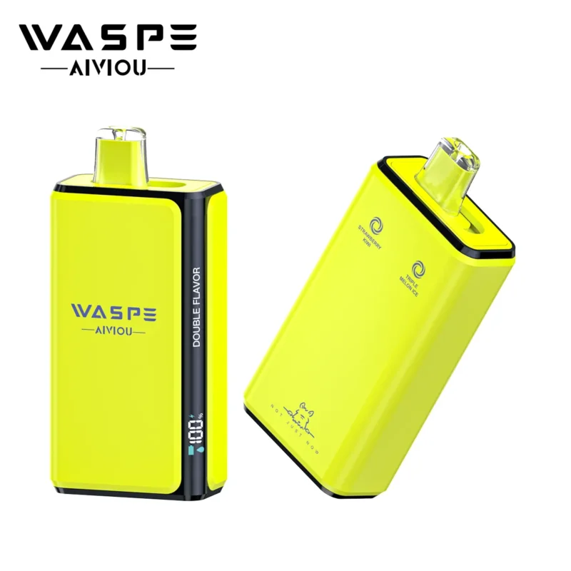 WASPE ダブルフレーバー 100K プロパフ トリプルメロンアイス＆ストロベリーキウイフレーバー 使い捨てベイプ - 100vaping