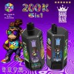 Bang Blaze 200K Puffs 6-in-1 Disposable Vape Rechargeable – Strawberry & Blueberry Ice