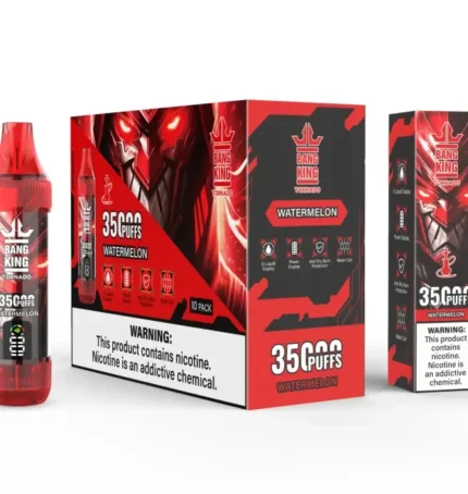 Bang King Tornado 35Kパフ LEDディスプレイ付き使い捨てベイプ – スイカ