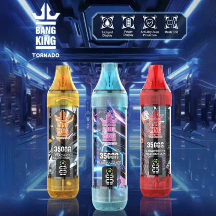 Bang King Tornado 35Kパフ LEDディスプレイ付き使い捨てベイプ – 商品詳細