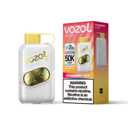 VOZOL STAR CLICK 50000 使い捨てベイプ ストロベリーレモン